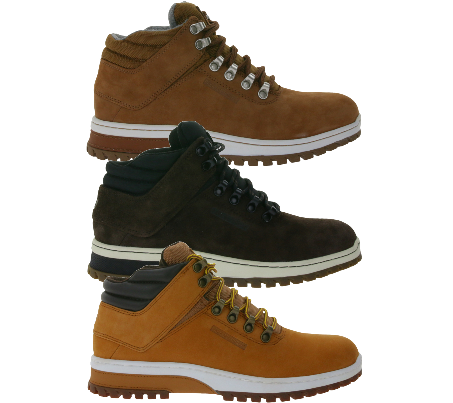 PARK AUTHORITY by K1X | Kickz H1ke Territory Superior Herren Wander-Schuhe aus Echtleder Sneaker-Boots in verschiedenen Braun-Farben von K1X | KICKZ