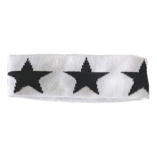 KADSXIYA Breites Stirnband für Damen, Sport, Sternmuster, rutschfest, Workout-Kopfwickel KADSXIYA Breites Stirnband für Damen, Sport, Sternmuster, rutschfest, Workout-Kopfwickel von KADSXIYA
