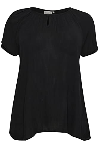 KAFFE CURVE Kurzarm-Bluse KCami Bluse Große Größen Damen Kurzarm Rundhals Plus Size Shirt 50, Black Deep KAFFE CURVE Kurzarm-Bluse KCami Bluse Große Größen Damen Kurzarm Rundhals Plus Size Shirt 50, Black Deep von KAFFE CURVE