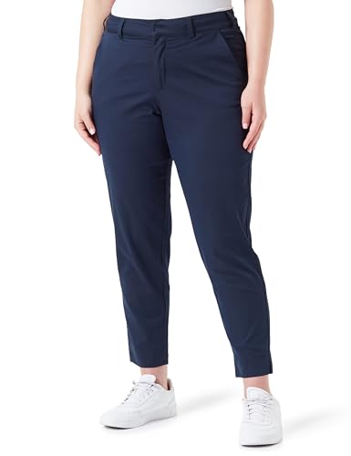 Kaffe Curve Damen Plus-Size Women's Trousers Cropped Chino Pants Slim Fit Zipper KCleana Chino 7/8 Hose, Midnight Marine, von KAFFE CURVE