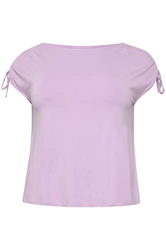 Kaffe Curve Damen Übergroße geradem Ausschnitt und Kordelzug Top, Lupine, S Grande Taille Kaffe Curve Damen Übergroße geradem Ausschnitt und Kordelzug Top, Lupine, S Grande Taille von KAFFE CURVE
