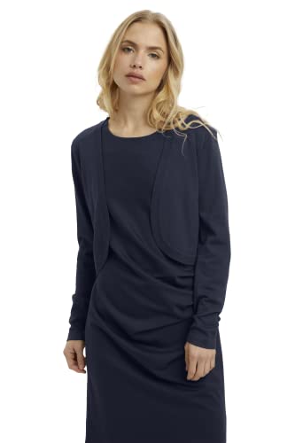 KAFFE Bolero Astrid Damen Bolero Astrid Elegant Jäckchen Langarm Cardigan Bolerojacke Midnight Marine XXL von KAFFE