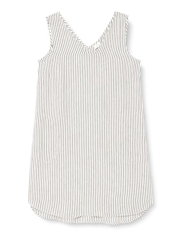KAFFE Damen Damenkleid, ärmellos, V-Ausschnitt, Knielänge, Taschen, gerade Silhouette Kleid, Kreide/Black Stripe, 38 KAFFE Damen Damenkleid, ärmellos, V-Ausschnitt, Knielänge, Taschen, gerade Silhouette Kleid, Kreide/Black Stripe, 38 von KAFFE