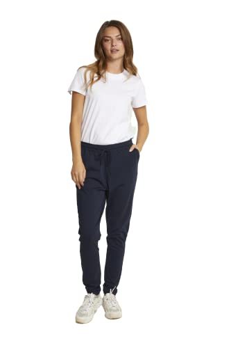 KAFFE Casual Hose Linda Damen Hose Casual Pants lang Jogginghose Freizeithose Midnight Marine XL von KAFFE