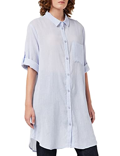 Kaffe Damen KAvivian Shirt Dress 3/4 Blouse, Chambray Blue, 40 Kaffe Damen KAvivian Shirt Dress 3/4 Blouse, Chambray Blue, 40 von KAFFE