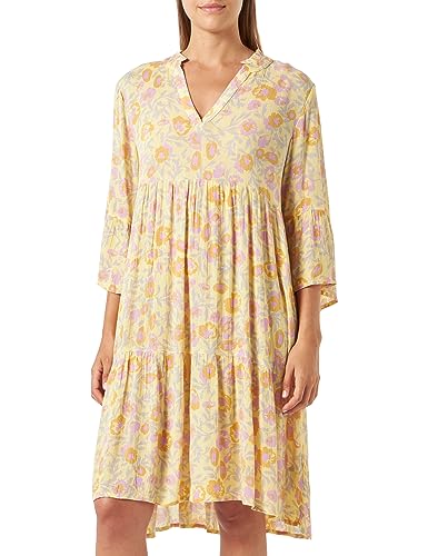 KAFFE Damen Kaisolde Amber Dress Kleid, Gelb/Lupine/Feather Flower, 36 KAFFE Damen Kaisolde Amber Dress Kleid, Gelb/Lupine/Feather Flower, 36 von KAFFE