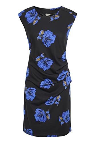 KAFFE Damen Kalinda India Casual Dress, Black/Blue Big Flower, X-Small KAFFE Damen Kalinda India Casual Dress, Black/Blue Big Flower, X-Small von KAFFE