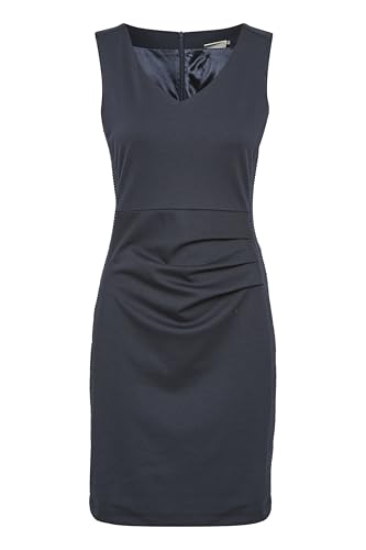 KAFFE Kleid Sara Damen Kleid Sara Cocktailkleild Ärmellos Elegant Knielang Sommerkleid Midnight Marine XL von KAFFE