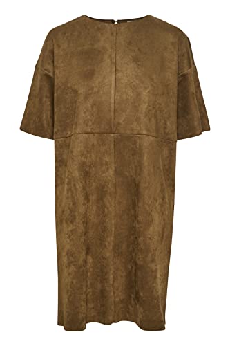 KAFFE Damen kurzen Ärmeln, Rundhalsausschnitt Lässiges Kleid, karamellfarben, 44 KAFFE Damen kurzen Ärmeln, Rundhalsausschnitt Lässiges Kleid, karamellfarben, 44 von KAFFE