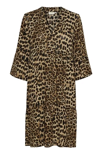 KAFFE KAhera Amber Dress Printed Damen Kleid 3/4 Arm Knielang Print Elegant Freizeitkleid Classic Leopard 34 KAFFE KAhera Amber Dress Printed Damen Kleid 3/4 Arm Knielang Print Elegant Freizeitkleid Classic Leopard 34 von KAFFE