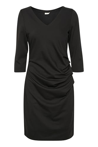 KAFFE KAindia V-Neck 3/4 SL Dress Damen Kleid 3/4 Arm Knielang Cocktail V-Ausschnitt Cocktailkleid Black Deep XL KAFFE KAindia V-Neck 3/4 SL Dress Damen Kleid 3/4 Arm Knielang Cocktail V-Ausschnitt Cocktailkleid Black Deep XL von KAFFE