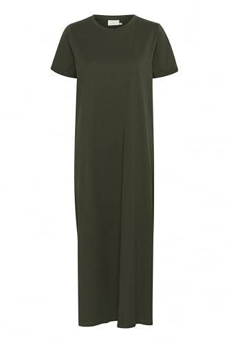 KAFFE Kleid KAcelina Damen Kleid Rundhals Maxi Kurzarm Casual Basic Freizeitkleider Forest Night XXL KAFFE Kleid KAcelina Damen Kleid Rundhals Maxi Kurzarm Casual Basic Freizeitkleider Forest Night XXL von KAFFE
