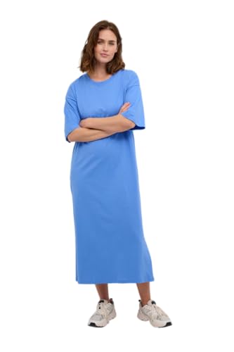 KAFFE Kleid KAedna Damen Kleid Kurzarm Rundhals Casual Shirtkleid Jersey Maxikleid Ultramarine M KAFFE Kleid KAedna Damen Kleid Kurzarm Rundhals Casual Shirtkleid Jersey Maxikleid Ultramarine M von KAFFE