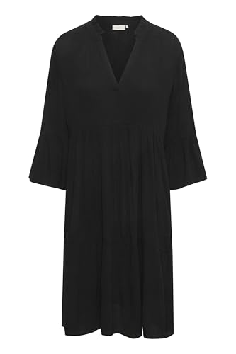 KAFFE Kleid KAmarianah Damen Kleid 3/4 Arm A-Linie Freizeitkleid Rüschenkleid Black Deep 38 KAFFE Kleid KAmarianah Damen Kleid 3/4 Arm A-Linie Freizeitkleid Rüschenkleid Black Deep 38 von KAFFE