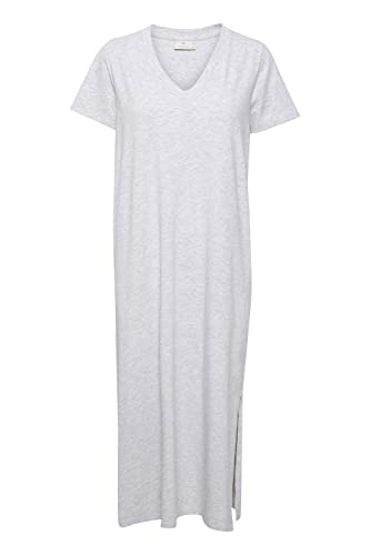 KAFFE Kleid KAmily Damen Jersey Kleid 7/8 Lang Kurzarm Sommerkleid V-Ausschnitt Light Grey Melange M KAFFE Kleid KAmily Damen Jersey Kleid 7/8 Lang Kurzarm Sommerkleid V-Ausschnitt Light Grey Melange M von KAFFE