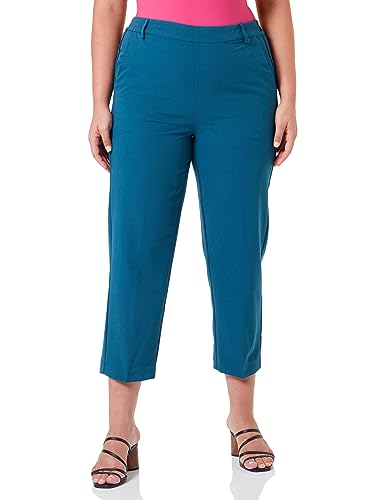 KAFFE Pants Suiting KAsakura Damen Hose 3/4 Capri Casual Arbeitshose Gerades Bein Freizeithose High Waist Caprihose Legion Blue 36 von KAFFE