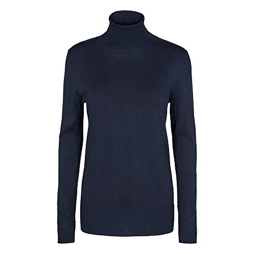 KAFFE Rollkragen Astrid Damen Pullover Langarm Casual Rollkragenpullover Astrid Midnight Marine L von KAFFE