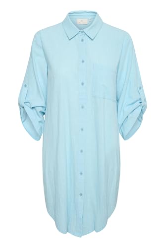 KAFFE Women's Shirt Dress Buttons 3/4 Sleeves Loose Fit Above Knee Length KAFFE Women's Shirt Dress Buttons 3/4 Sleeves Loose Fit Above Knee Length von KAFFE
