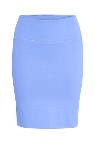 KAFFE Rock Penny Damen Rock Knielang Midirock Jersey Pencil Penny Skirt Strechy Bleistiftrock Vista Blue XS von KAFFE