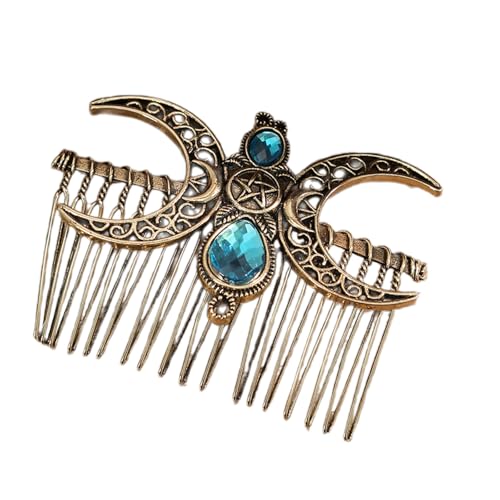Elegantes Haar Kamm Luxuriöses Breites Zahn Haar Kämme Grünes Edelsteine verschönerte Kamm Für Stilvolle Frauen Elegantes Haar Kamm Luxuriöses Breites Zahn Haar Kämme Grünes Edelsteine verschönerte Kamm Für Stilvolle Frauen von KAHDGSS