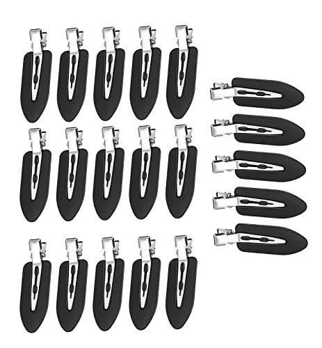 KAIAIWLUO Haarklammern,20 PCS Nahtlose Haarspange Haar Friseur No Clip Haarspangen Kunststoff Haarclips für Mädchen Damen Kinder Haarstyling Gesichtswäsche Make-up-Anwendung von KAIAIWLUO