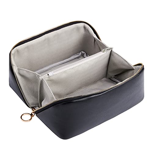 KALIDI Groß Kapazität Kosmetiktasche Damen Mäppchen Make Up Bag Schminktasche Federmäppchen Kosmetik Reise Täschchen Kosmetikbeutel mit fächern von KALIDI