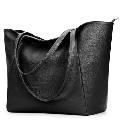 KALIDI Handtasche Damen Shopper Tasche Tote Bag PU Leder Große Schultertasche mit Reißverschluss für Arbeit,Einkauf,Schule KALIDI Handtasche Damen Shopper Tasche Tote Bag PU Leder Große Schultertasche mit Reißverschluss für Arbeit,Einkauf,Schule von KALIDI