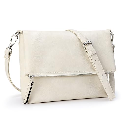 KALIDI Kleine Damen Umhängetaschen Veganes PU Leder Handtasche Crossbody Schultertasche Diebstahlschutz Mehrfach Taschen mit Verstellbar Abnehmbar Schultergurt Beige KALIDI Kleine Damen Umhängetaschen Veganes PU Leder Handtasche Crossbody Schultertasche Diebstahlschutz Mehrfach Taschen mit Verstellbar Abnehmbar Schultergurt Beige von KALIDI
