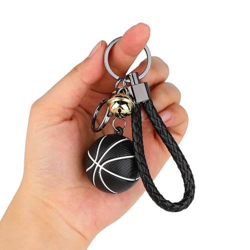 KALIONE Basketball Geschenk Schlüsselanhänger, Neuartige Sportball Schlüsselbund mit Goldenen Glocken für Sportfan, Kinder, Inspirierendes Geschenk Partygeschenke von KALIONE