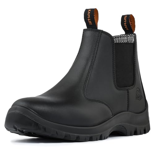 KAM-LITE Sicherheitsschuhe Herren S3 Sicherheitsstiefel Stahlkappe Arbeitsschuhe Rutschfest Wasserdicht Leder Arbeitsstiefel KAM-LITE Sicherheitsschuhe Herren S3 Sicherheitsstiefel Stahlkappe Arbeitsschuhe Rutschfest Wasserdicht Leder Arbeitsstiefel von KAM-LITE
