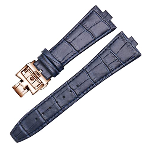 KAPPDE Echtes Lederarmband ist geeignet für Vacheron Constantin Overseas Serie 4500V 5500V P47040 Edelstahlschnalle, 25mm-8mm, Achat von KAPPDE