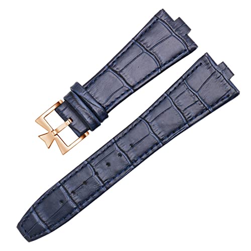 KAPPDE Echtes Lederarmband ist geeignet für Vacheron Constantin Overseas Serie 4500V 5500V P47040 Edelstahlschnalle, 25mm-8mm, Achat von KAPPDE