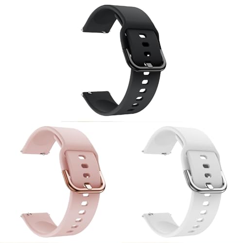 3 Stück Armband Kompatibel mit Withings Steel HR 40 mm/Steel HR Sport Armband, 20mm Sport Silikon Uhrenarmband Replacement Wechselarmband Ersatzarmband für Damen & Herren von KAREN66