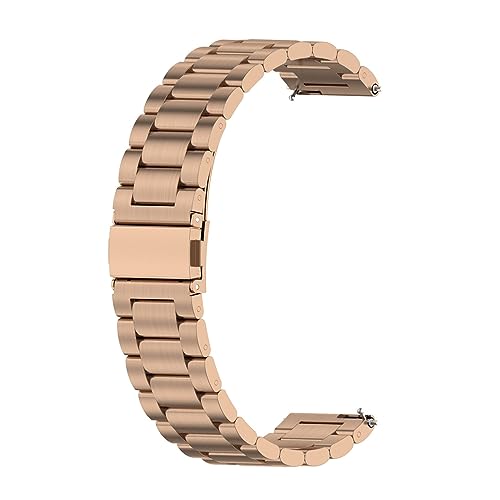 Armband Kompatibel mit Withings ScanWatch 2 38mm Armband, Verstellbares Edelstahl Metall Ersatzarmband für ScanWatch 2 38mm, Herren Damen (Roségold) von KAREN66