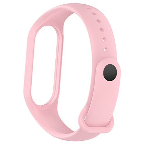 KAREN66 Armband Kompatibel mit Xiaomi Mi Band 7 Armband Silikon Wasserdicht Ersatzband für Xiaomi Smart Band 7 Fitness- & Aktivitätstracker, Damen Herren (Rosa) von KAREN66