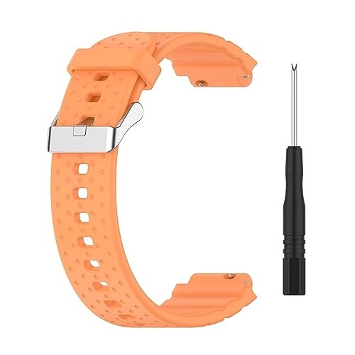 KAREN66 1 Stück Kinder Armband Kompatibel mit Xplora X5/ XGO2/XGO3 Armband - Sport Silikon Uhrenarmband Replacement Wechselarmband Ersatzarmband für Xplora X5/ XGO2/XGO3 Kinder Telefon Uhr (Orange) von KAREN66