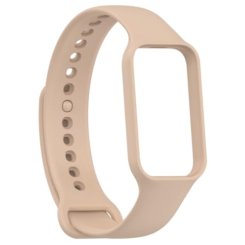 KAREN66 Armband Kompatibel mit Xiaomi Smart Band 8 Active/Redmi Smart Band 2 Armband - Sport Silikon Uhrenarmband Replacement Wechselarmband Ersatzarmband für Damen Herren, Rosa von KAREN66