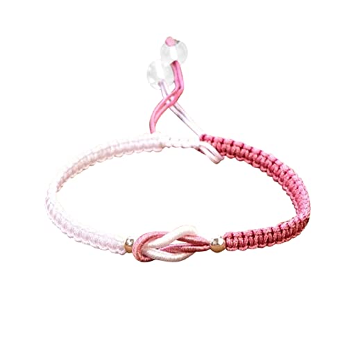 Personalisierbare Armbänder Herren Damen Armband An Mein Enkelin-Armband, für Immer miteinander verbunden, Enkelin, verstellbares Gliederarmband, Geschenk Halloween Weihnachten (Pink, One Size) von KAREN66