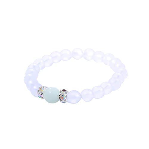 Personalisierbare Armbänder Herren Damen Armband Luminous Luminous Hollow Fluorite Stretch Bracelet Halloween Weihnachten Valentinstag (H, One Size) von KAREN66