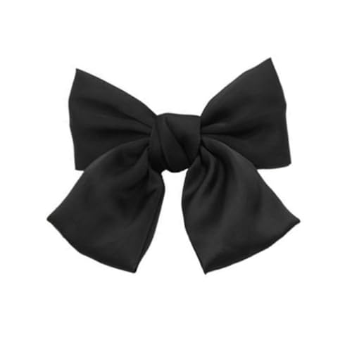 Schleifen Haarspangen Damen Mädchen Bogen Haarspange Haarschleifen Haarschmuck Große Bow Haarnadeln Haarklammer für Party Hochzeit Halloween Karneval Maskerade Make up (Schwarz) von KAREN66