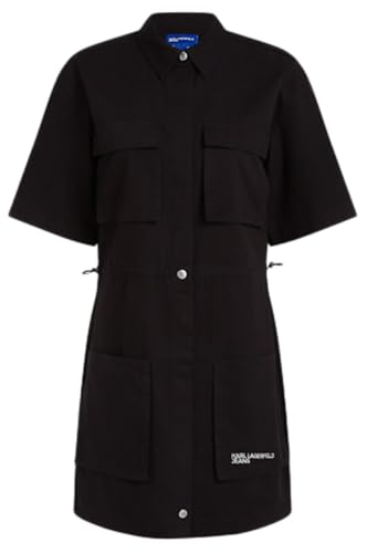 KARL LAGERFELD JEANS Damen Utility Casual Dress, Schwarz, XL EU KARL LAGERFELD JEANS Damen Utility Casual Dress, Schwarz, XL EU von KARL LAGERFELD JEANS