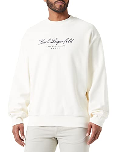 KARL LAGERFELD Herren Hotel Karl Sweatshirt Aus Weiß S von KARL LAGERFELD