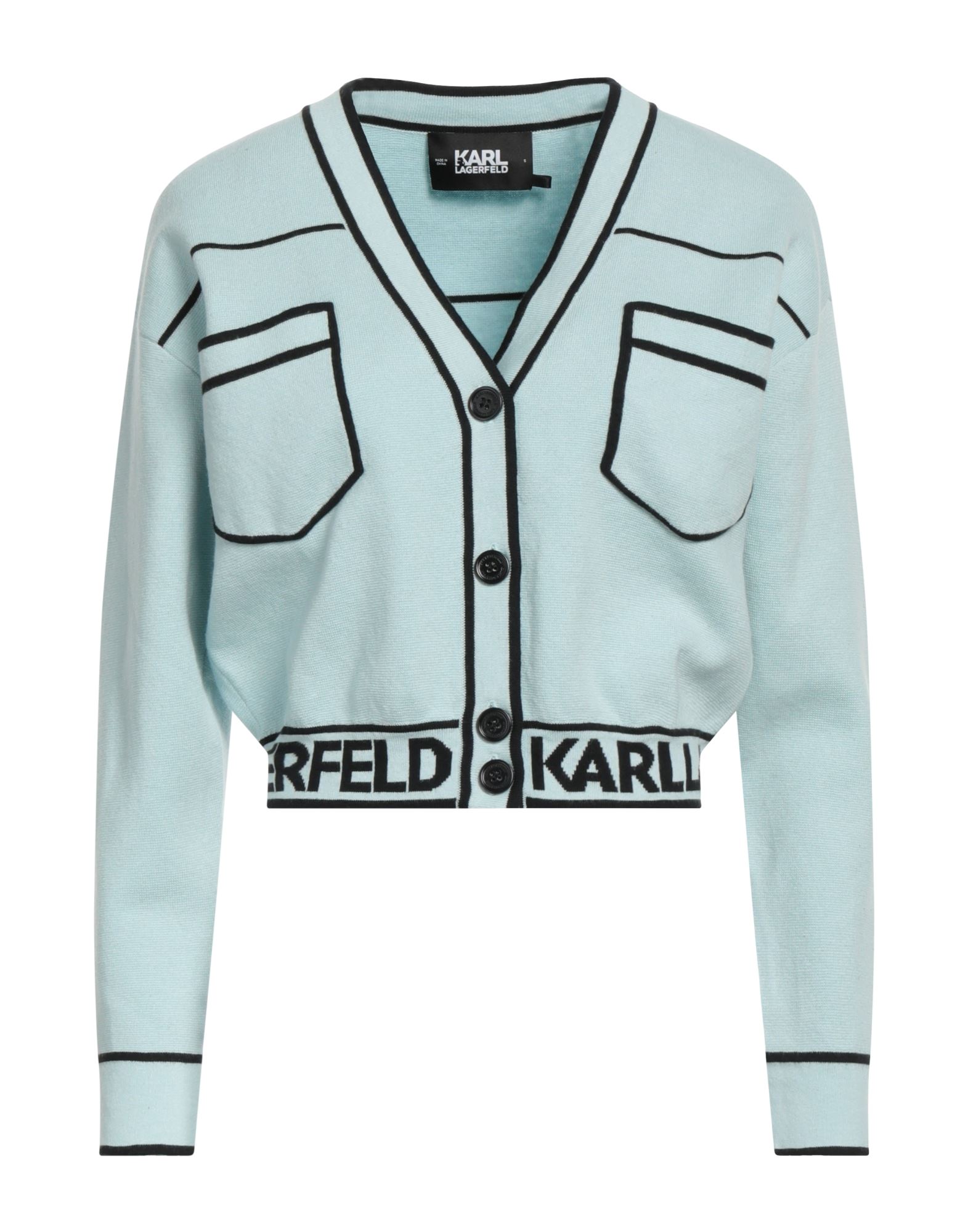 KARL LAGERFELD Strickjacke Damen Himmelblau von KARL LAGERFELD