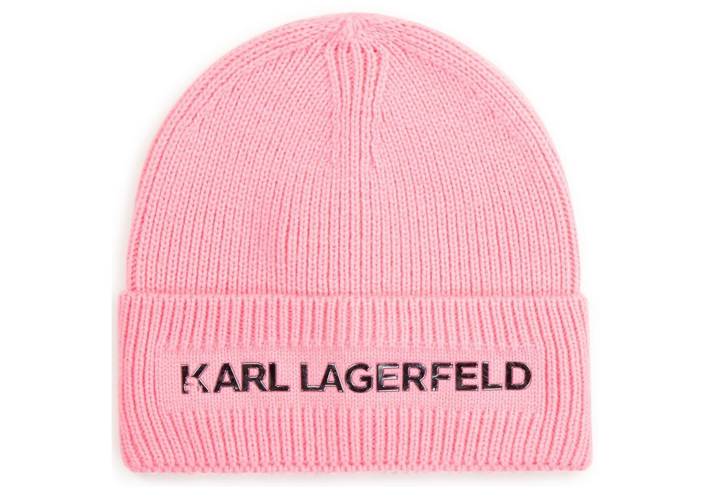 KARL LAGERFELD Strickmütze Karl Lagerfeld Kids warme Mütze / Strickmütze pink von KARL LAGERFELD