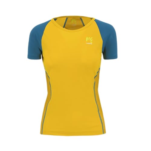 KARPOS Damen LAV. EVO W JRS T-Shirt, Lemon Curry/Corsair, XX-Large von KARPOS