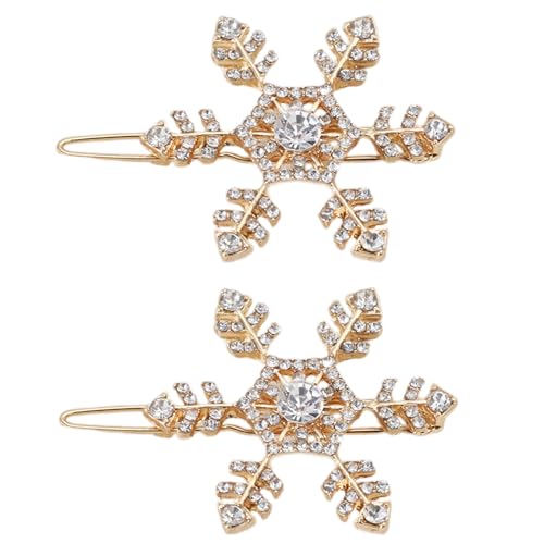 2 Pack Delicate Crystal Snowflake Hair Clip Elegant Ladies Festival Haircip Geeignet Für Tägliche Verschleiß Oder Besonderes Ereignis 2 Pack Delicate Crystal Snowflake Hair Clip Elegant Ladies Festival Haircip Geeignet Für Tägliche Verschleiß Oder Besonderes Ereignis von KASFDBMO