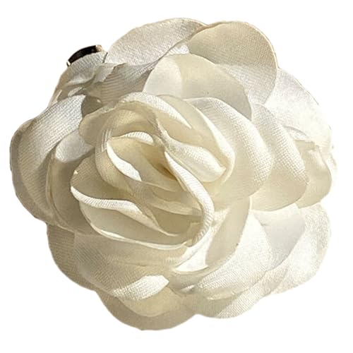 Elegante Haarspange Brosche Kragennadel Rosen Haarnadel Vielseitiges Blumen Accessoire Charmante Kragen Damenbroschen Blumen Brosche Für Frauen von KASFDBMO