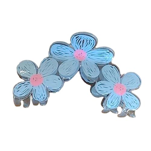 Haarklammer für Damen und Mädchen, bunt bemalte Blume, Haarspange für Damen und Mädchen, Haarschmuck, Haushaltszubehör, Haarklammern für Frauen von KASFDBMO