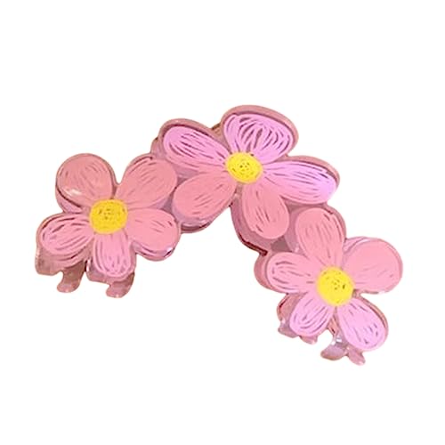 Haarklammer für Damen und Mädchen, bunt bemalte Blume, Haarspange für Damen und Mädchen, Haarschmuck, Haushaltszubehör, Haarklammern für Frauen von KASFDBMO