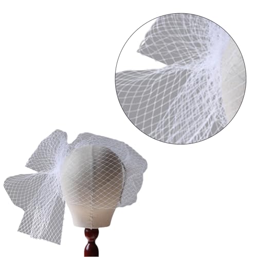 Hochzeit Schleier Stirnband Für Braut Dusche Vogelkäfig Mesh Schleier Haar Hoop Abendessen Party Requisiten Kopfschmuck Frauen Kopf Zubehör Schleier Stirnband von KASFDBMO